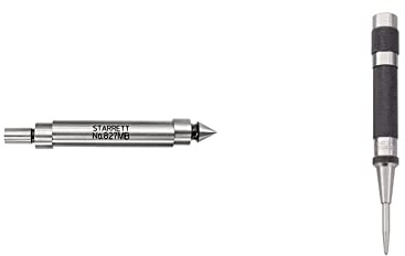 Starrett 827MB Double End Edge Finder & 18A Automatic Centre Punch with Adjustable Stroke,14 mm Dia x 125 mm L