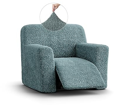 PAULATO - Stretchhusse für Relaxsessel Sesselbezug 1 Sitzer, Mikrofasergewebe, Kratzfest, maschinenwaschbar, patentierte WavyTech-Technologie - Made in Italy - Anis