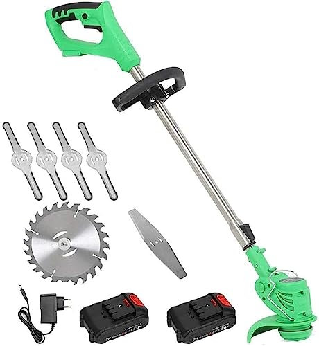 RUTAVM Portatile in Mano Tagliaerba a Batteria EPower Attrezzi da Giardino Tagliaerba Elettrico Regolabile Tagliaerba da potatura-2 batterie