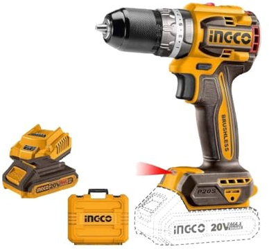 ATORNILLADOR BRUSHLES 60NM Incluye cargador y 2 baterias 2 Ah