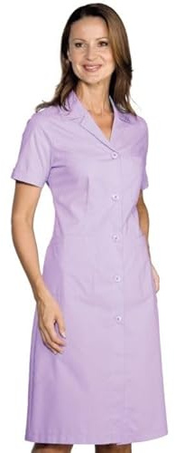 Ergos Workwear I.sacco Camice da Lavoro da Donna con Mezza Manica in Poliestere Cotone (Lilla)