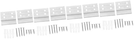 OUNONA 8stücke Förmige Aluminiumlegierung Wandhalterung Für Bilder Französische Klammer Einfachen Installation Von Wandpaneelen Und Langlebig Für Kunstwerke Und Spiegel