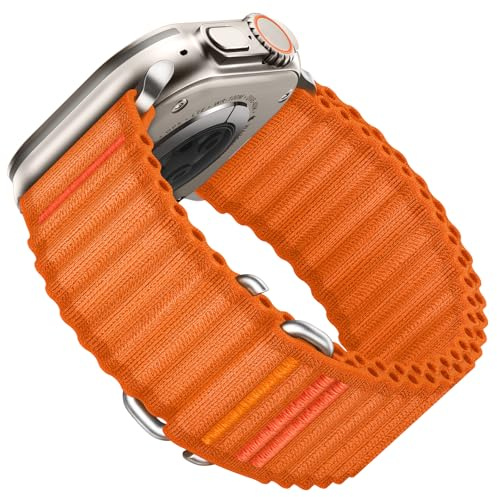 Suitisbest Sport Band Compatible for Apple Watch Ultra 3/2/1 Straps 49mm 46mm 45mm 44mm 42mm 40mm 41mm 38mm Men, Stretchy Nylon Loop with S-Hook for iWatch SE3 Series 11 10 9 8 7 6 5 4