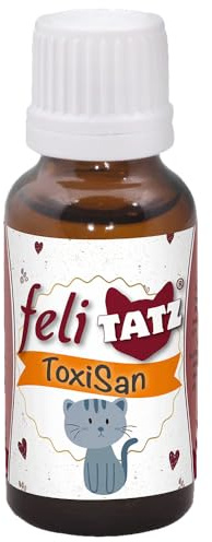 feliTATZ Toxisan 20 ml | Ergänzungsfuttermittel für Katzen zur Leber und Nierenunterstützung