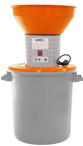 Bricoferr Moulin à céréales électrique 50 l - 1 300 W, capacité de mouture de 100 à 300 kg/h