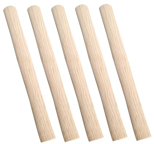 Artibetter Manche de Marteau en Bois de Rechange 5pcs Prise Confortable et Durabilité Améliorée pour Outils à Main Usage Jardinage et Travaux de Construction