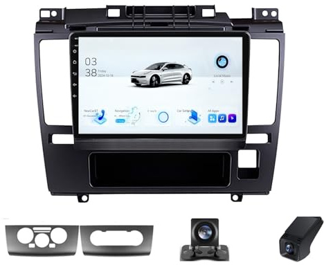 Android 13 Double Din Car Stereo Head unit For Nissan Tiida C11 2004-2013 9 Inch Touchscreen Bluetooth Car Stereo with FM/DVR+Reverse Camera/Wifi/DSP/Steering Wheel Controls(A,NF-4)