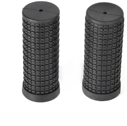 Wlinfetity Empuñaduras antideslizantes para bicicleta para niños y bicicletas de carretera, 120 mm de largo, 75 mm de corto, empuñaduras de manillar ABS negras, cómodas de sostener, fáciles de