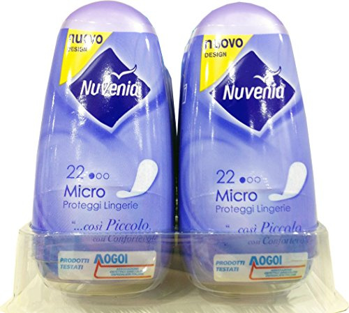 12 x NUVENIA Proteggi Slip Sottili Micro 22 Pezzi