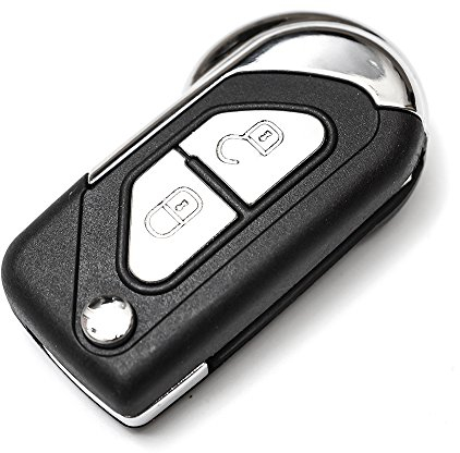 2 Tasten Schluessel Gehaeuse Klappschluessel Fernbedienung Autoschluessel für Citroen C3, DS3