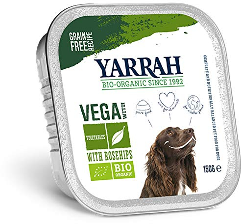 Yarrah 12X150 GR Dog alu brokjes Vega met rozenbottels hondenvoer