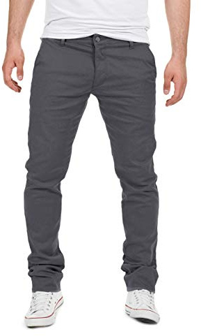 Yazubi Dustin - Pantalon Chino pour Homme - Chino Jeans Slim Fit - Pantalon Chino Business avec Stretch, Gris (Magnet 4R193901), W32/L38