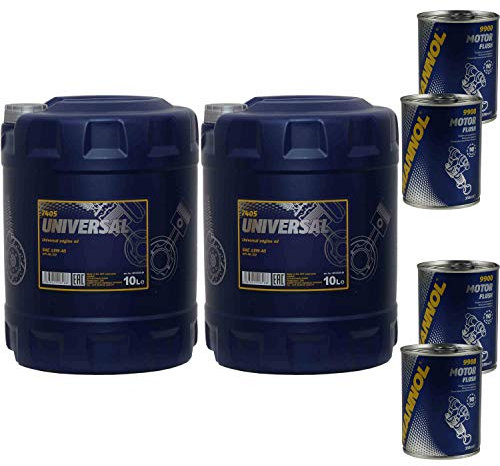 20L Motoröl MANNOL Universal 15W-40 4x