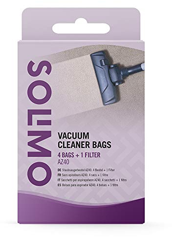 Amazon Brand - Solimo Vacuum Cleaner Bags AZ40, Suitable for Miele, 4 Bags + 1 Filter