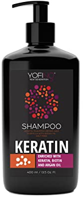 Champú de Queratina para el Cabello Fórmula para Reparar el Cabello con Aceite de Argán Nutrición Protección para Tu Cabello Enriquecido con Aceite de Queratina Proteínas Vitaminas