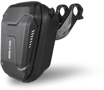 WILD MAN 3L Hartschalen-Aufbewahrungstasche für Tretroller, mit Schnellverschluss, Regenschutz, für Tretroller, Klapprad, Kickboard, Lenkertasche, MTB (E8)
