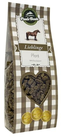 Pauls Beute Lieblinge Pferd | Hundeleckerli vom Pferd | 500g | 98% Pferdefleisch | Getreidefreie Hunde Snacks mit Apfel & Meersalz | Smackhafte Belohnung für Training & Zwischendurch | Ohne Zusätze