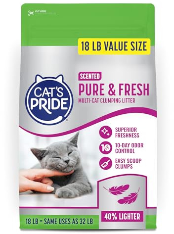 Cat's Pride Pure & Fresh Scented Clumping Litter 18lb