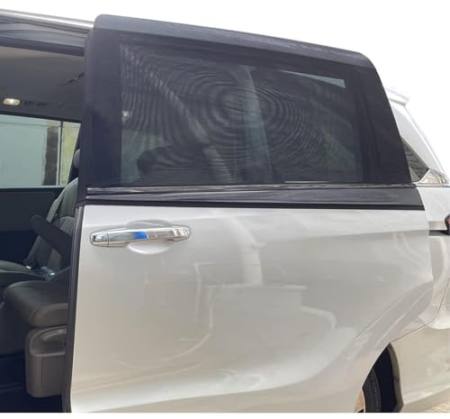 Lot de 2 pare-soleil de voiture en maille pour porte coulissante MPV - Protection UV et ventilation - Protection solaire monocouche pour grande voiture carrée MPV Van