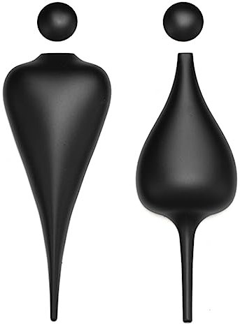 Toilettenschild Badezimmertürschild Toilettentürschild, Badezimmerdekor aus Aluminium for Männer und Frauen, Geschäftstoilettenschilder, geeignet for Lounge-Umkleideräume an öffentlichen Orten(Black)