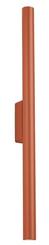 SOLLUX lighting PASTELO Lámpara de pared moderna - Accesorio de iluminación versátil - G9, max 8W LED, ~230V, 50Hz, IP20 - Bombilla no incluida - 2x Fuente de Luz - 5x2,5x50cm, Rojo Ocre
