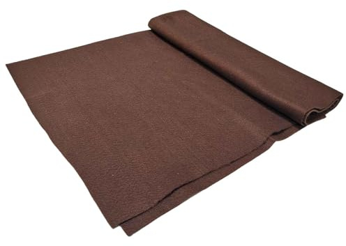 Jtnohx Brauner Filz Filzstoff zum Basteln Stoffbahnen Filz Meterware | 91x225CM Weiche Filzplatten für Kunst und Nähprojekte 1.4mm dick Flexibel