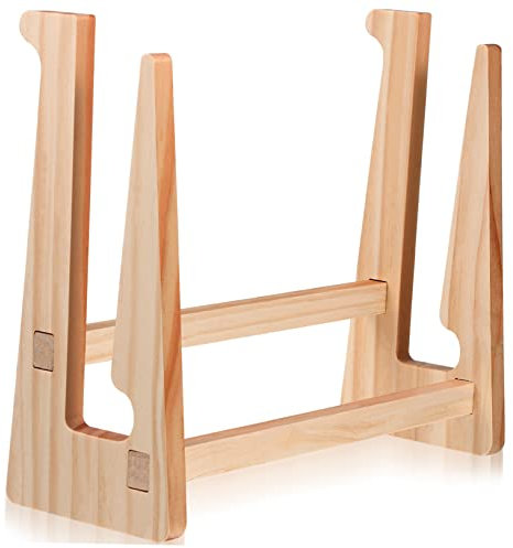 Holibanna Soporte de Madera para Portátil Elevador Ergonomico Soporte para Computadora de Mesa Diseño Científico Uso Oficina para Usuarios de Computadora Color Madera Natural