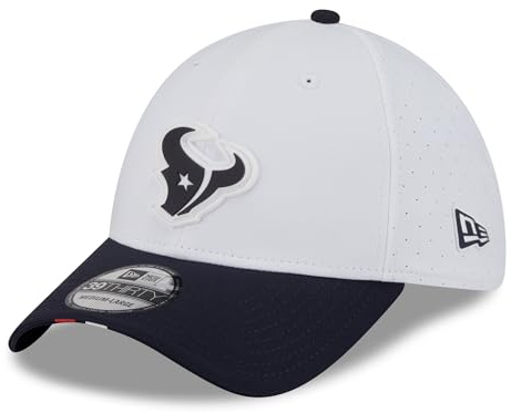 New Era 39Thirty NFL Texans Cap Basecap Baseballcap Fullcap Curved Brim Houston Damen/Herren - Hinten geschlossen, mit Schirm Frühling-Sommer Herbst-Winter Frühjahr Sommer Herbst Winter - M/L (57-59