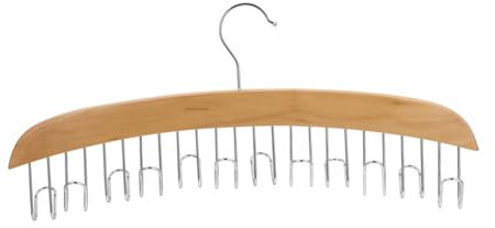 ULTECHNOVO 1pezzi Appendicravatte in Materiale Naturale Ganci Organizer Per Cinture e Accessori Portacravatte Raffinato Per Armadio
