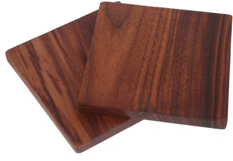 FIXOSHEE 2pcs Unfinished Solid Walnut Wood Panels Thick for Crafts Woodworking Diy Plywood Walnut Craft Wood