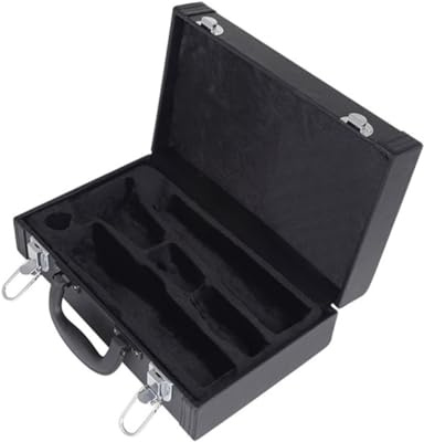 TOYZFRIENDY Aufbewahrungsbox Schwarz für Klarinetten Robustes Etui zum Tragen Schutz vor Kratzern und Staub für Musikinstrumente