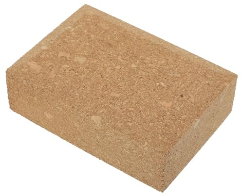 MUCKLILY Cork Sanding Block for Leather Craft, Small Wooden Sandpaper Retainer Tool, Hand Sanding Block for Leather Banding and Grinding