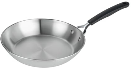 Prestige Made to Last Uncoated Stainless Steel Frying Pan 21cm – Non-Toxic, Induction Compatible, Dishwasher & Oven Safe, Silver