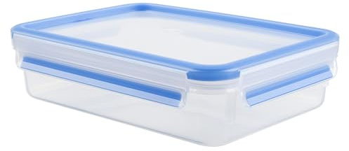 Tefal K3021412 MasterSeal Fresh Box, Plastic Food Storage Container, Keeps Food Fresher for Longer and 100 Percent Leakproof, 1.2 Litre