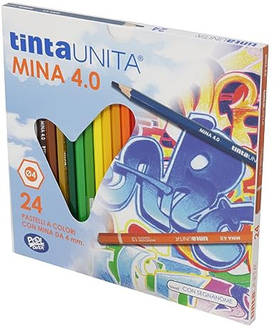 Pool Over - Tintauni 040700.02 Pastelli Tinta Unita da 24 Mina, 4 mm