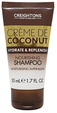 Creightons Crème De Coconut & Keratin Moisturising Shampoo (Travel Size Mini 50ml) - beautifully blended with Coconut Milk & Keratin. Hydrate, nourish & indulge.