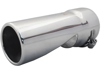 Simoni Racing TRX/97 Terminale di Scarico Universale, Uscita Dritta Singola 70 mm, in Acciaio Inox