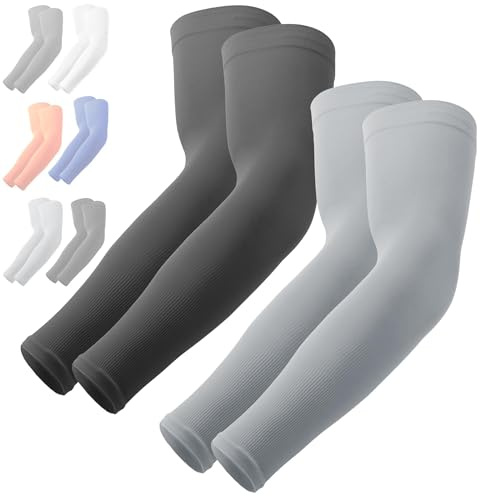 OutdoorEssentials UV Arm Sleeves for Men and Women - Sun Protection Sleeve - Compression Golf Baseball Cooling Tattoo Sleeve
