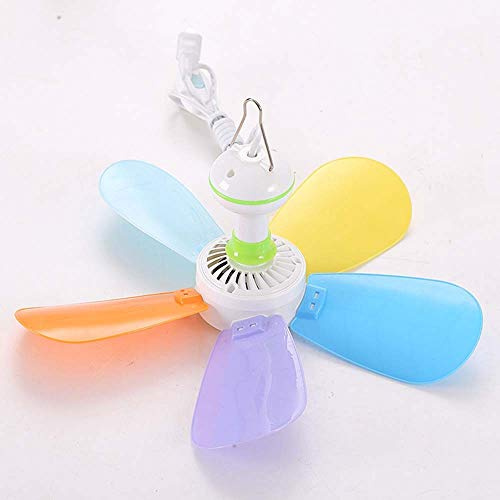 YJDQ Mini Ceiling Fan Mini Muto Ventilatore Domestico Adatto a Camera da Letto Ufficio 220V Protezione Ambientale/Come mostrato/C