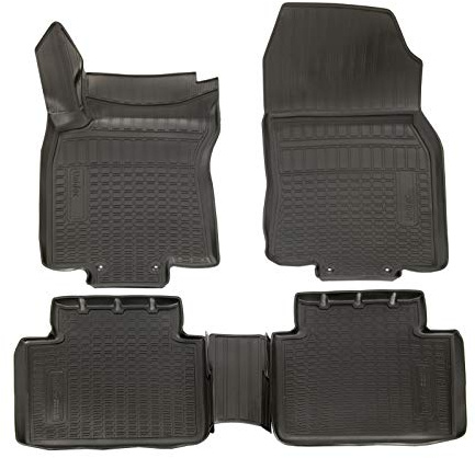 Norm Liners 3D Gummimatten passend für Nissan X-Trail T32 2014-2021 4tlg, Allwetter TPE Fußmatten mit hohem Rand Passform rutschfest Geruchsneutral Schwarz