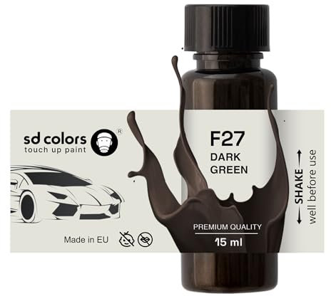 SD COLORS F27 - Vernice per ritocchi, 15 ML, colore verde scuro