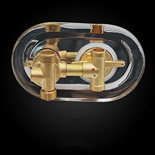 AFUDER 6.5 cm taille du trou mitigeur de salle de douche robinet de mélange d'eau chaude froide robinet de douche 2/3/4/5 voies inverseur filetage à vis
