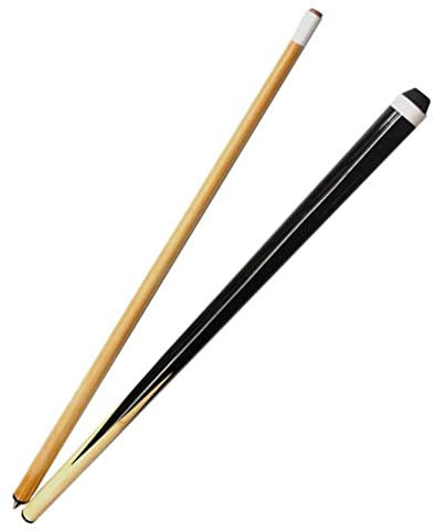 Nanga Bawa Billiard Cue Billard Queue kurzes Billard Queue für Kinder Sehr Schöner Griff 47”Kinder Billard Queue Weiß Holz Doppelteil 1/2 Schwarz Acht Billard Zubehör