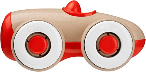 Chicco Auto mit frei drehbaren Rädern, lackfrei, aus recyceltem Kunststoff und Biokunststoffen, Vintage-Design, für die Hand-Augen-Koordination, Made in Italy, Spielzeug für Kinder 1-3 Jahren