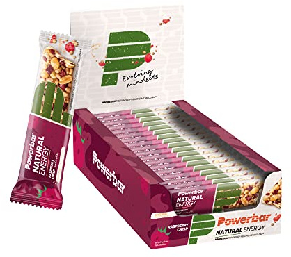Powerbar - Natural Energy Cereal - Raspberry Crisp - 18x40g - veganer Kohlenhydrat Energie Riegel - Magnesium - palmölfrei