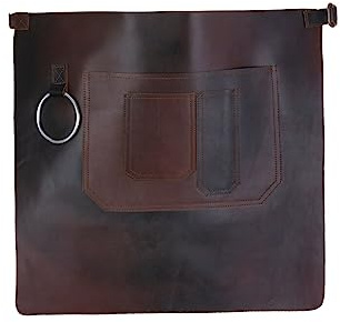 Dunkelbraune Vollnarbenleder-Halbschürze, Fleischerschürze, Kochschürze, Grillschürze, Kochschürze, Kochschürze, Kochschürze, Grillschürze, Grillgeschenk, DIY-Schürze, Grillschürze, braun,