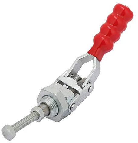 AUNMAS Toggle Clamp, GH-36202 Galvanized Iron 10mm Range Push/Pull Quick Release Vertical Toggle Clamp Clamp Hand Tool with 100Kg Clamping Force