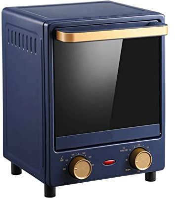 Four électrique Vertical, Mini Four Posable et Compact, Four Multifonctionnel, Contrôle de la Température et du Temps Réglables, Four électrique de Sécurité, Bleu