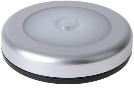 HEMOTON Bewegungsmelder Led Nachtlicht Mit Leds Kabellos Und Batteriebetrieben Für Flur Bad Garage Und Schrank Schwarz Energiesparend Und Automatisch Abschaltend