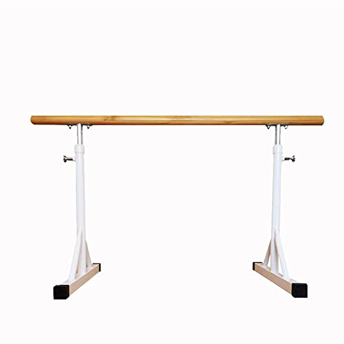 Tragbare Ballettstange, weiß, rosa Metallständer, Tanz-Streckstange für Tanz, Klassenzimmer, Wohnzimmer, Fitnessstudio, 1 m/1,5 m Ballettstange